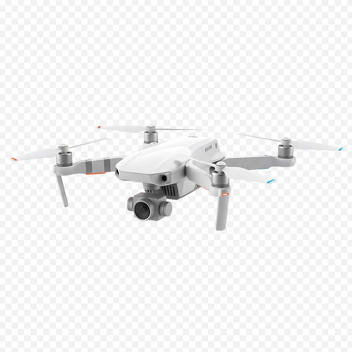 Yuqori texnologiyali oq kvadrokopterli dronning havodan suratga olishi | High tech white quadcopter drone aerial photography 1