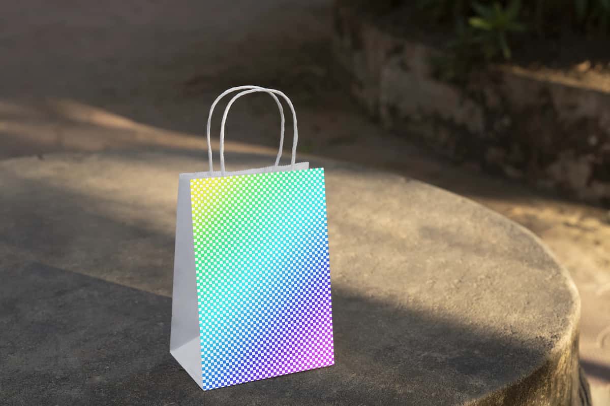 Tashqarida kichik qog'oz sumka | Small paper bag outdoors 1