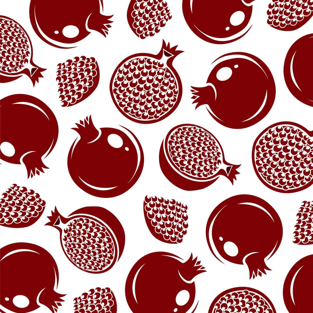 Anor naqshli fon to‘plami to‘plam belgisi anor vektori | Pomegranate pattern background set collection icon pomegranate vector 1