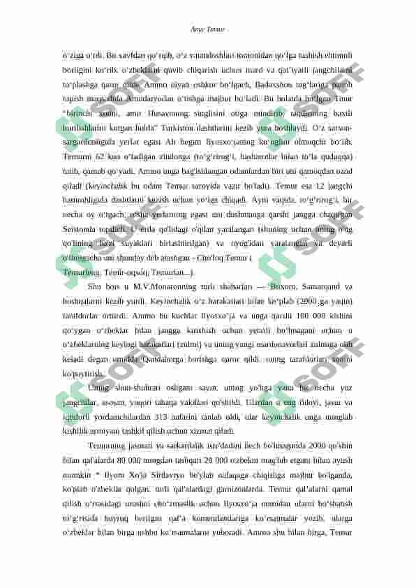 AMIR TIMUR haqida 5