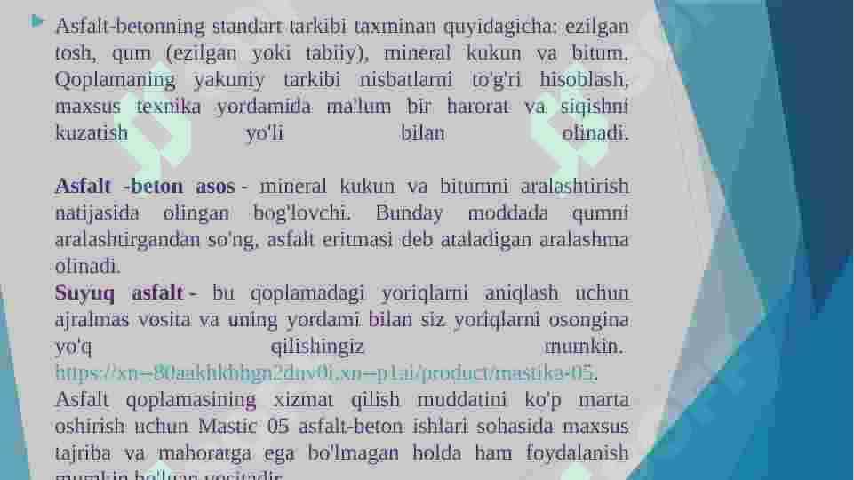 ASFALTBETON TURLARI 2
