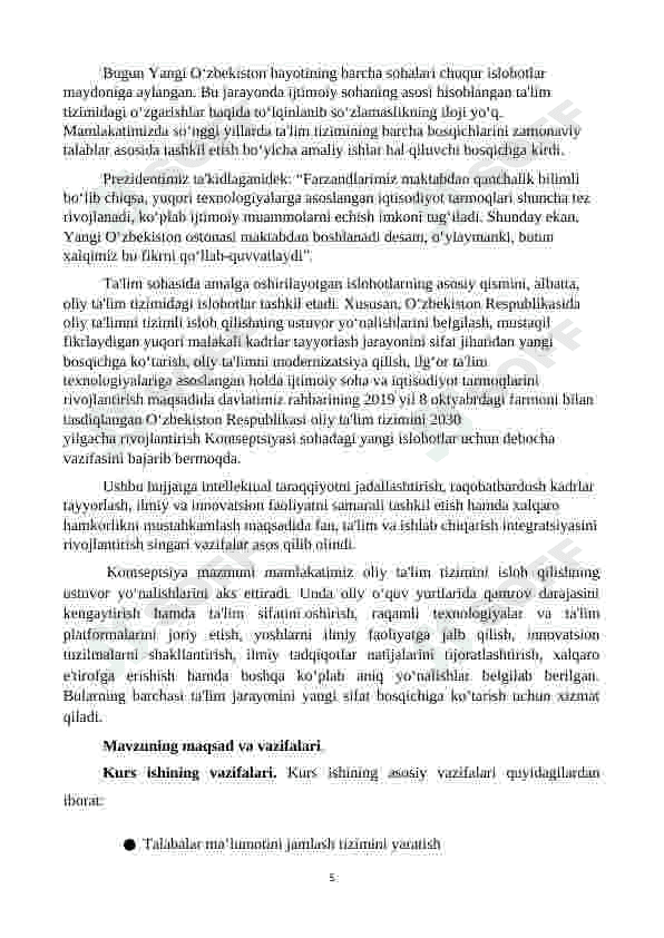 Kurs ishi - Algoritmik tillar va dasturlash Talabalar haqigai ma’lumotlarni jamlovchi tizim C# dasturi 5