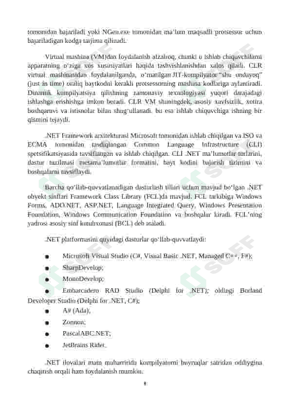 Kurs ishi - Algoritmik tillar va dasturlash Talabalar haqigai ma’lumotlarni jamlovchi tizim C# dasturi 8