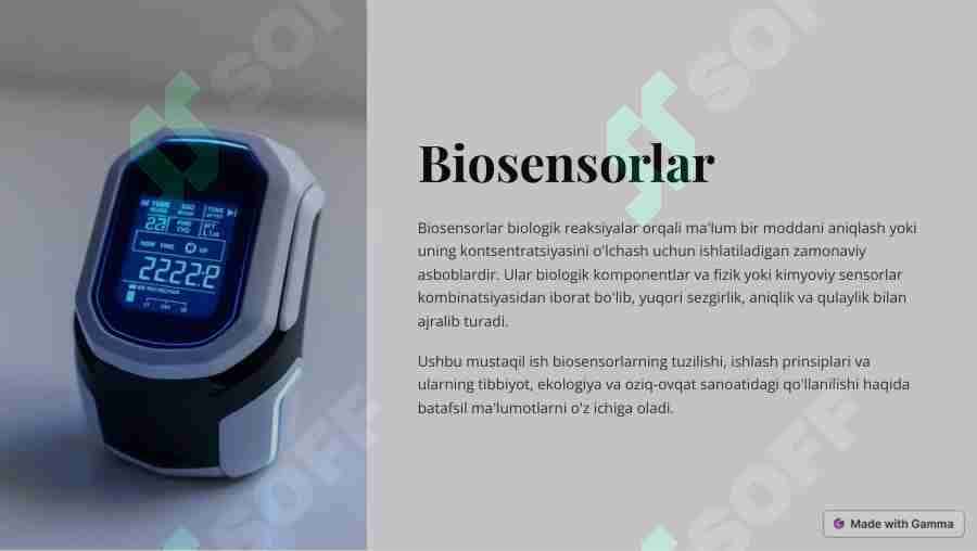 Biosensorlar