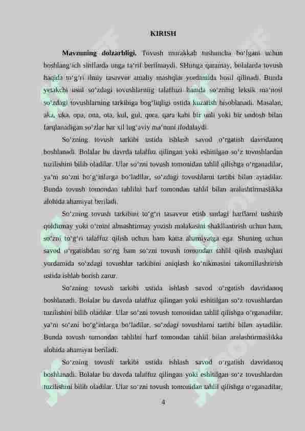 Bo‘g‘in ustida ishlash 4