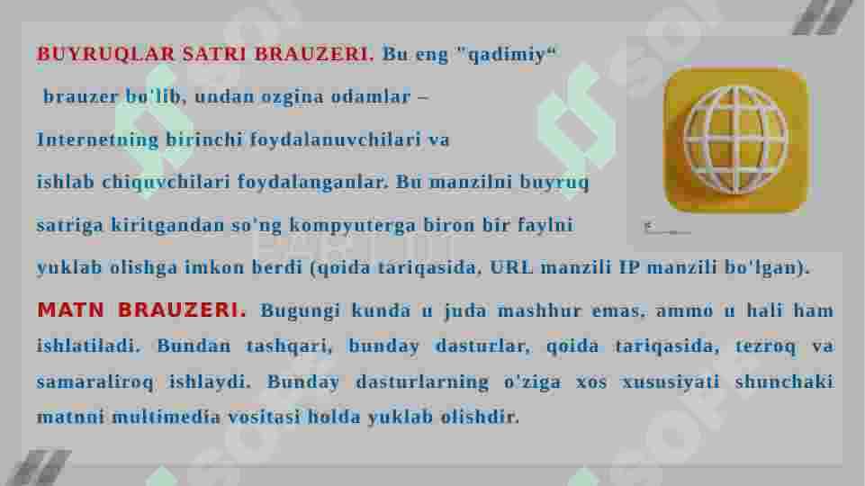 Brauzerlar 8