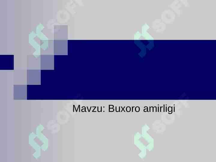Buxoro amirligi