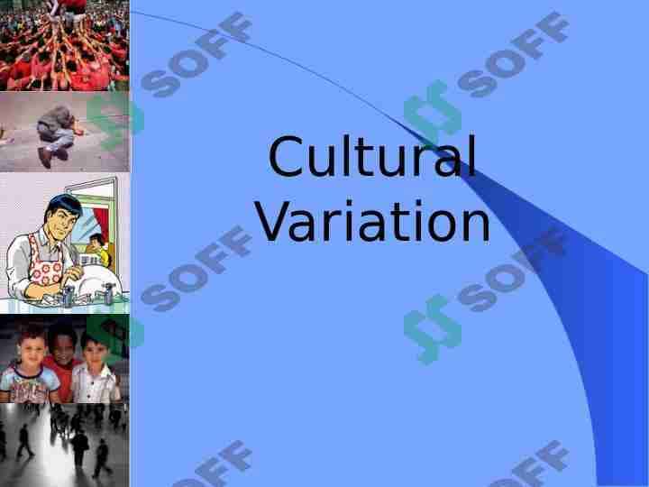 Cultural Variation