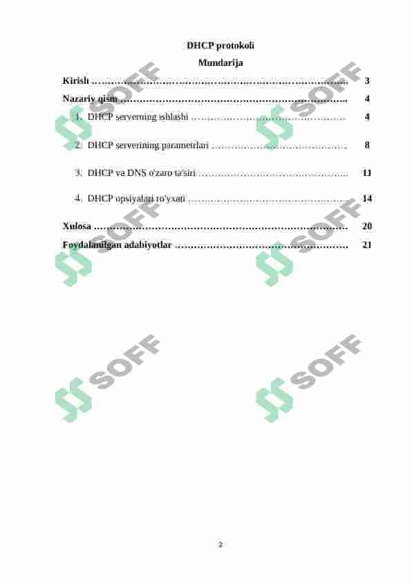 DHCP protokoli 2