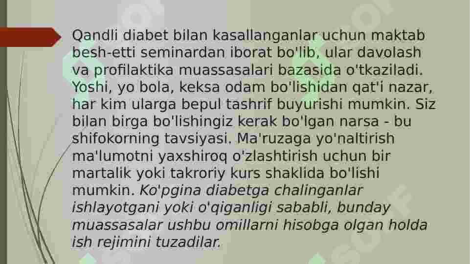 DIABET MAKTABI 2