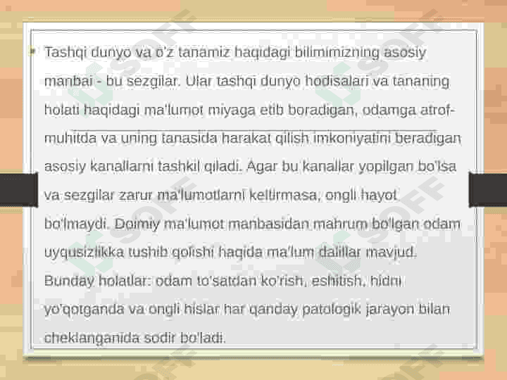 Diqqat va Sezgi. Idrok va Xayol 6