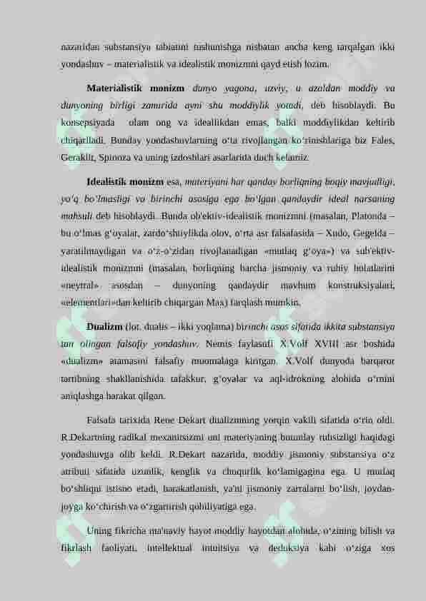 Falsafada substansiya 4