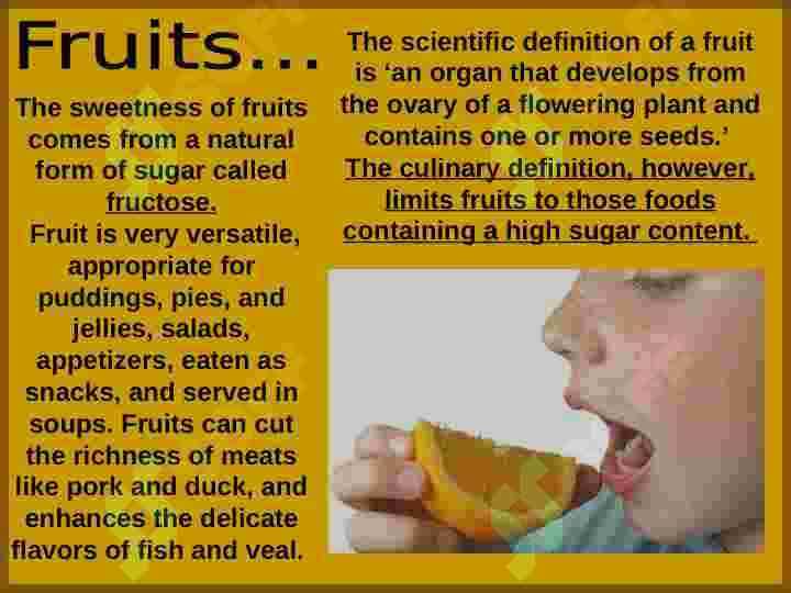 Fruits and vegetables. 4