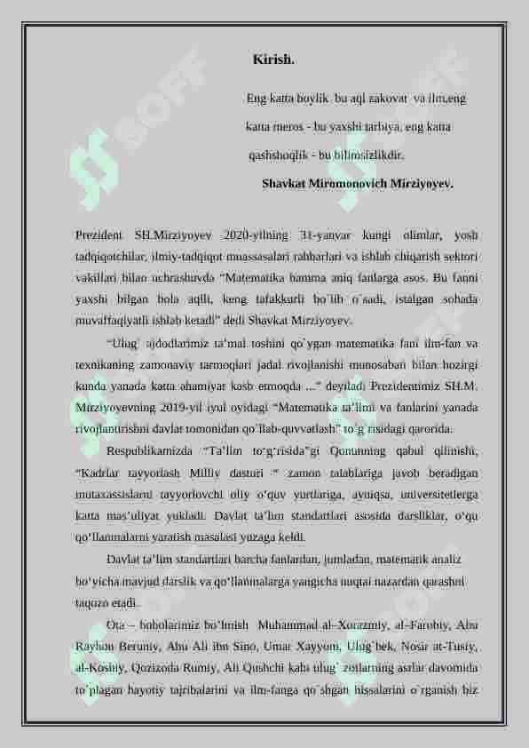 Funksiyaning hosilasi 2