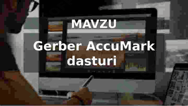 Gerber AccuMark dasturi 2