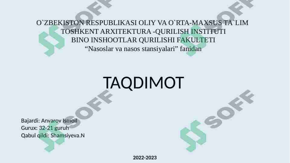 Hajmiy nasoslar