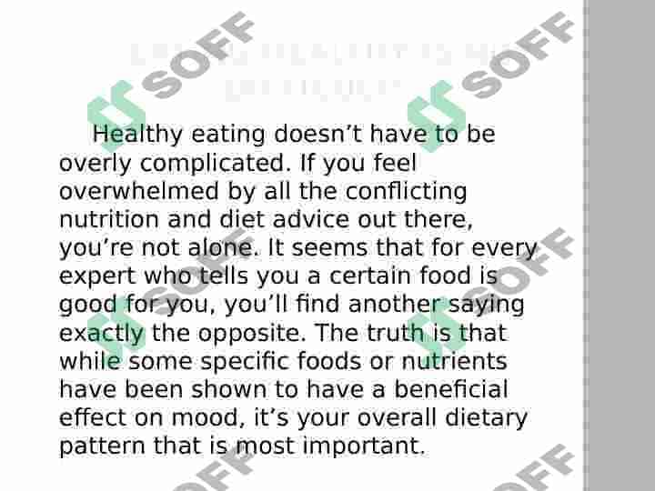 Healthy eating 4