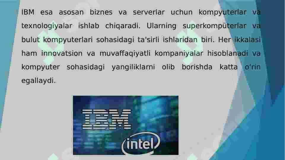Intel IBM 7