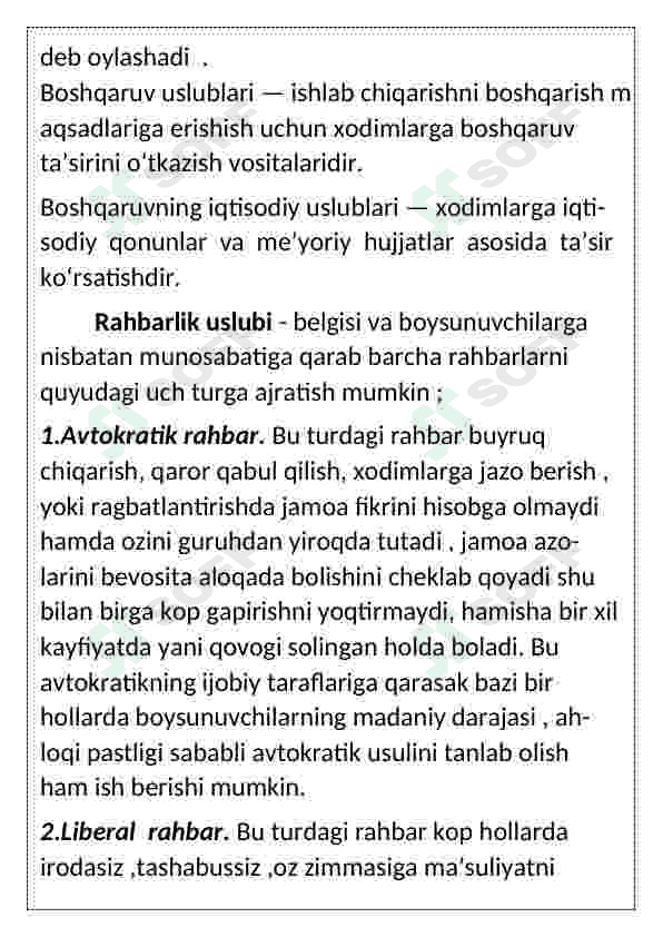 Martabani boshqarish. 5