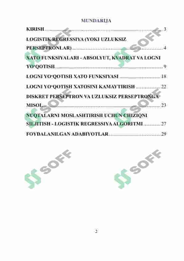 LOGISTIK REGRESSIYA 2