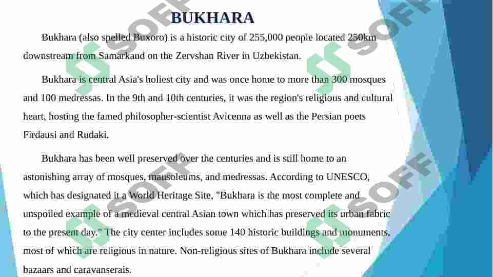 MONUMENTS OF BUKHARA 2