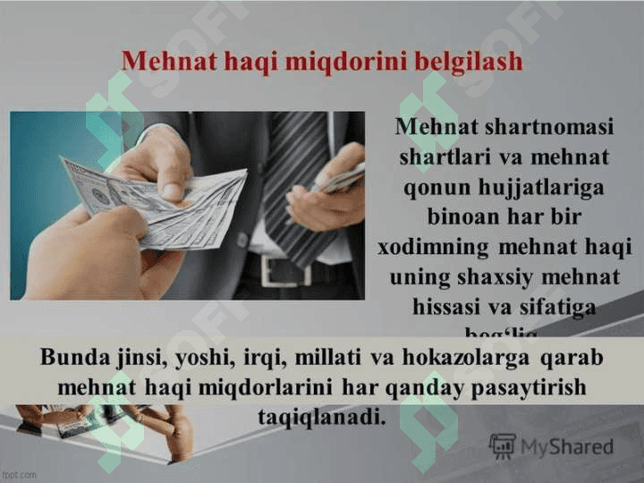 Mehnatga haq to'lash va intizom 2