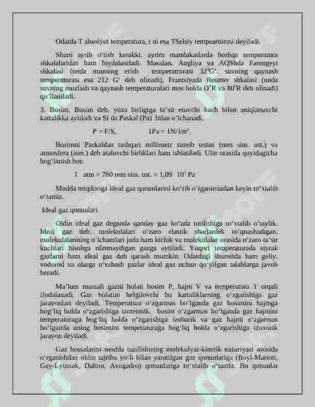 Molekulyar fizika 5