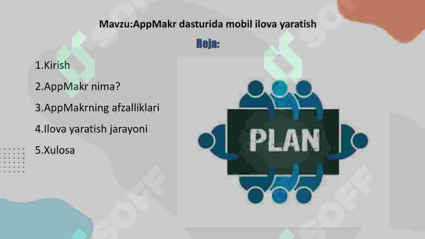 Appmakr dasturida mobil ilova yaratish 2