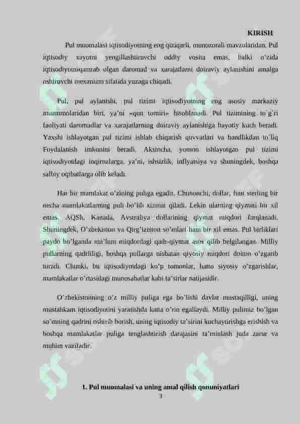 PUL-KREDIT SIYOSATI 3