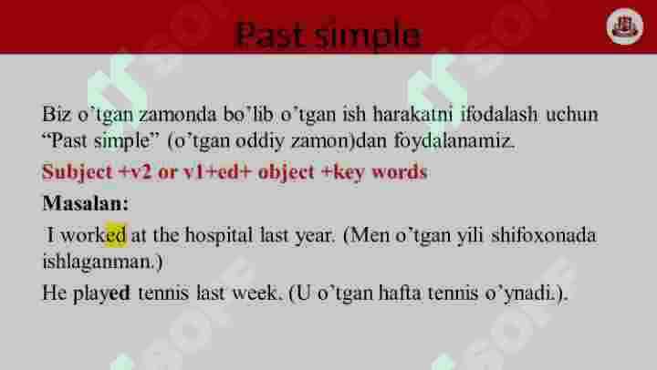 Past Simple 3