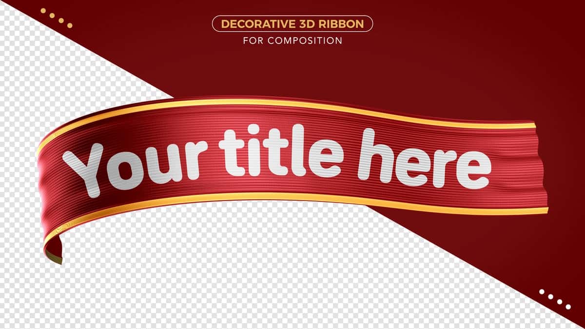 Haqiqiy lenta renderlash izolyatsiya qilingan | Realistic ribbon rendering isolated 1