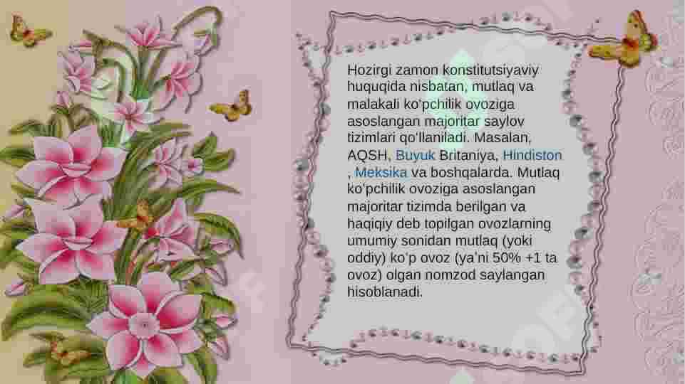 Saylov tizimi 3