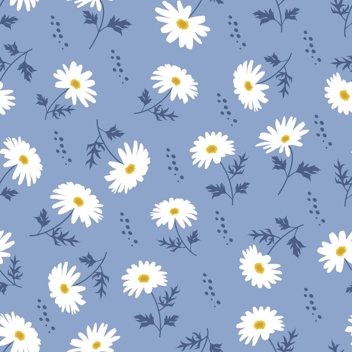 Choksiz naqsh vintage gulli tropik kichik gullar barglari | Seamless pattern vintage floral tropical small flowers leaves 1