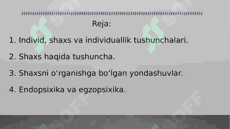 Shaxs muammosi va fanning metodologik darajasi 2