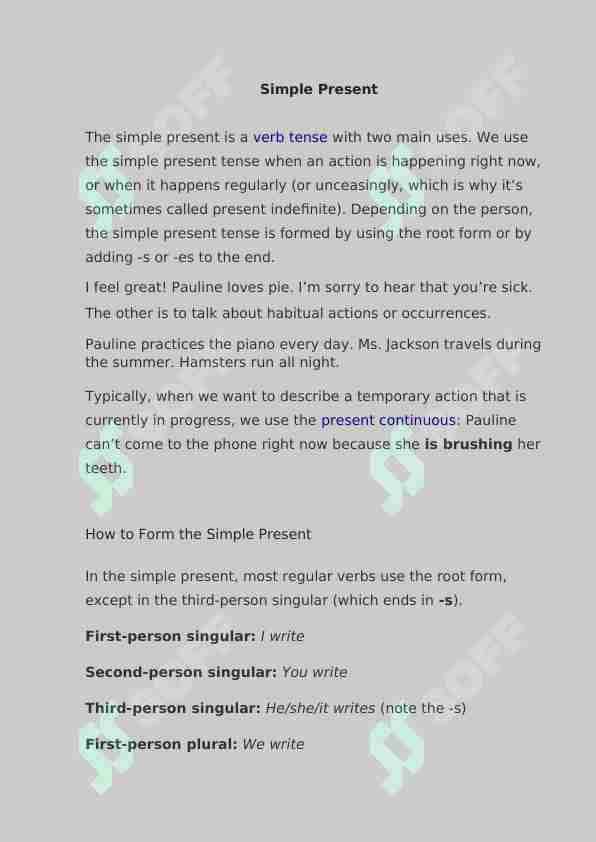 Simple Present