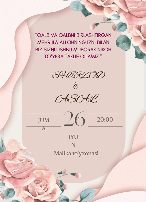 TO'Y TAKLIFNOMA 1