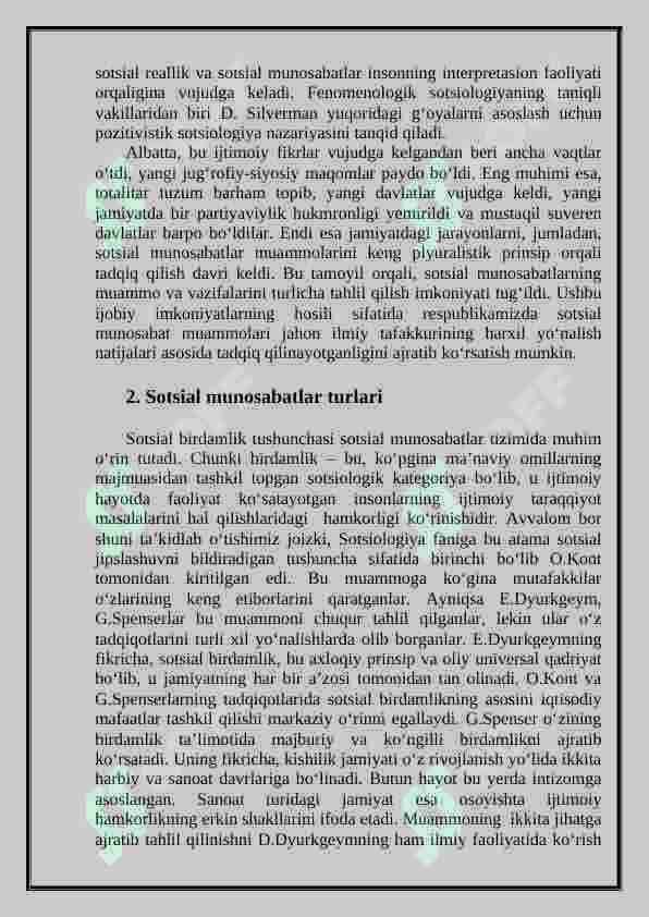 Sotsial munosabatlar 3