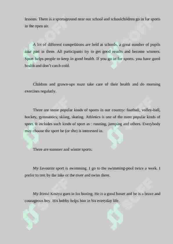 Sport in our life 4