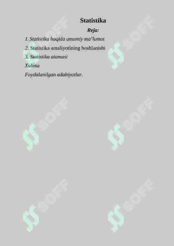 Statistika 2