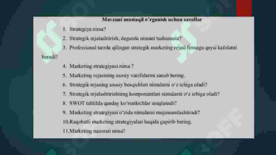 Strategik marketing 2