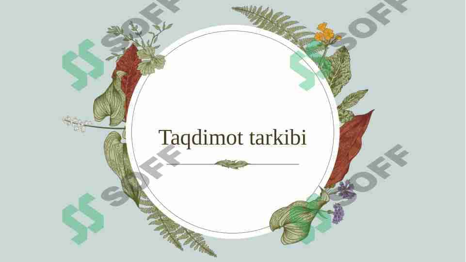 Taqdimot tarkibi