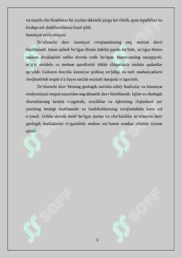 To‘rtlamchi davrning umumiy xususiyatlari 5