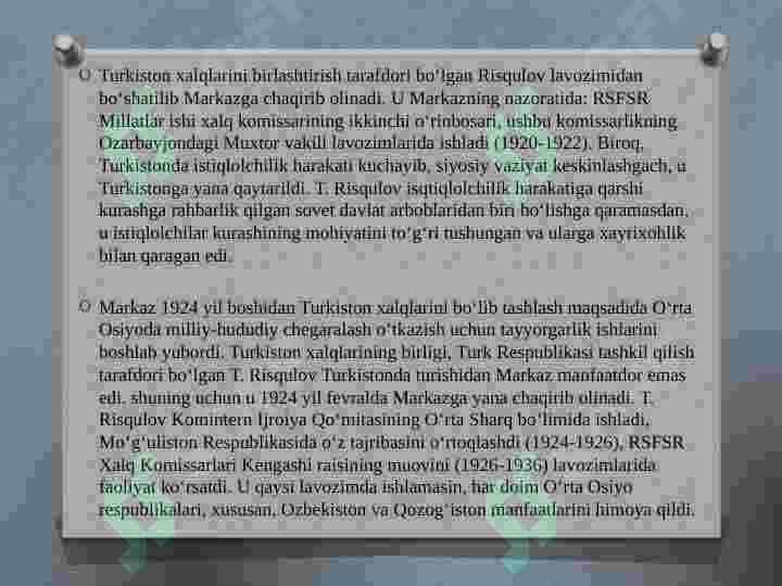Turor  Risqulov  hayoti  va ijodi 4