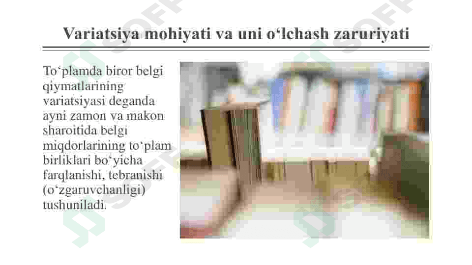 Variatsiya Ko'rsatkichlari 3