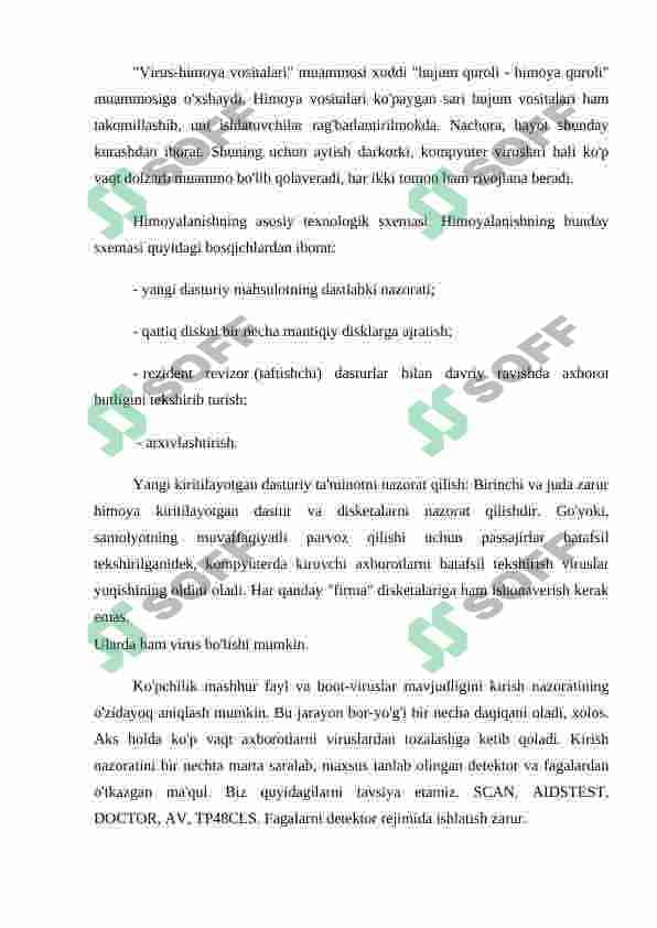 Virusga qarshi dasturlar 8