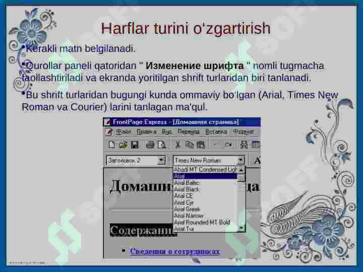 Web sahifalar yaratish 8