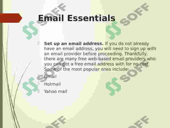 Writing an email 3