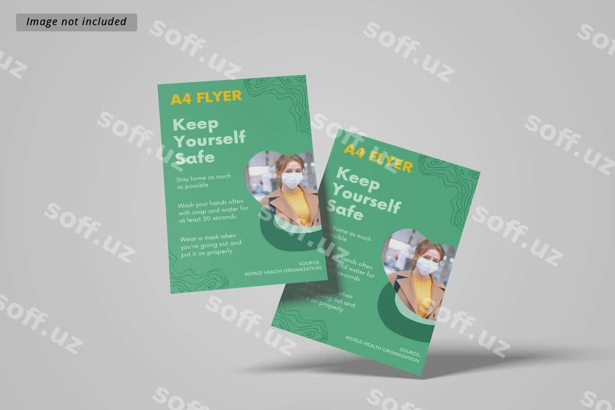 A4 flyer mockupi | A4 flyer mockup 1