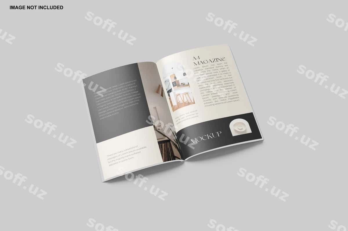 A4 jurnalining maketi | A4 magazine mockup 1