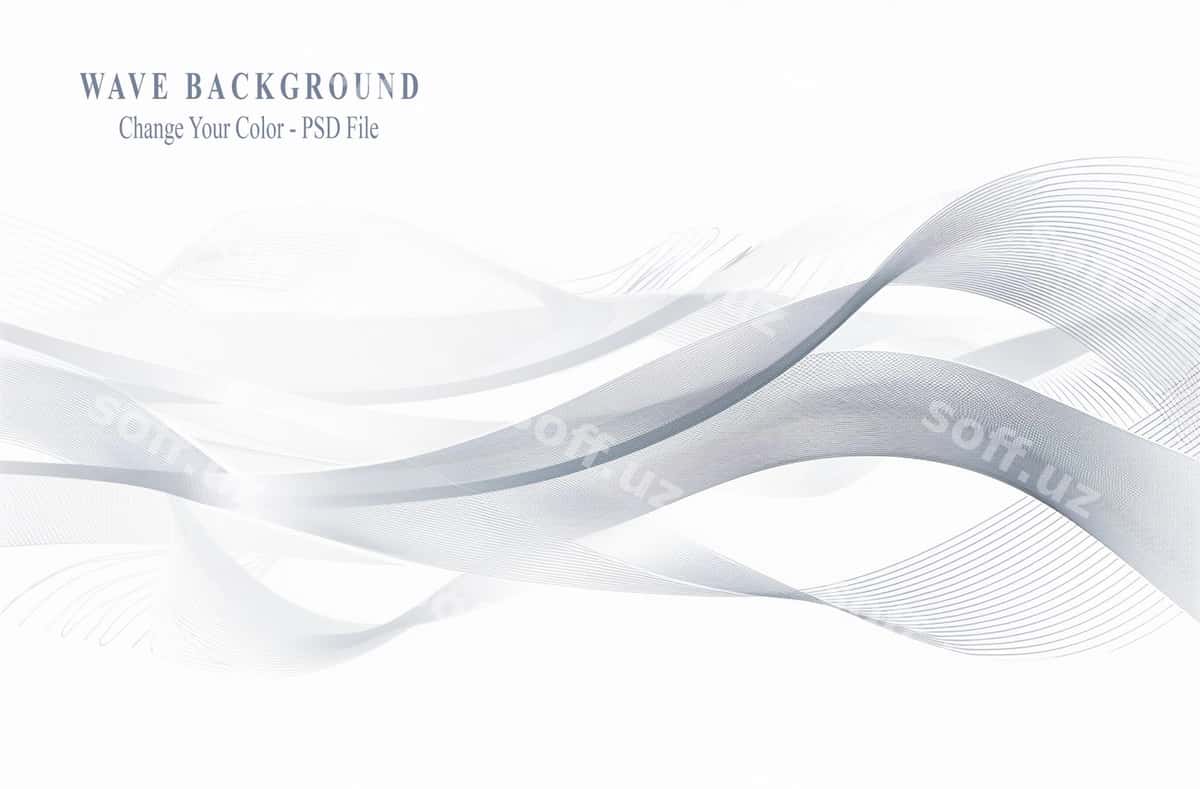 Abstrakt to‘lqiq kulrang zamonaviy | Abstract wave grey modern 1